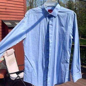 Alfani Slim Fit Stretch blue dress shirt